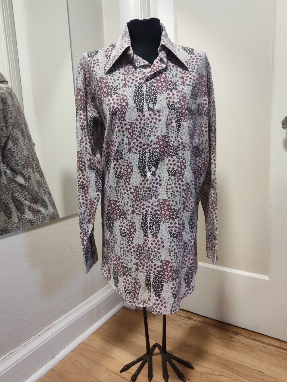 Funky Vintage 70s Men's Dress Shirt